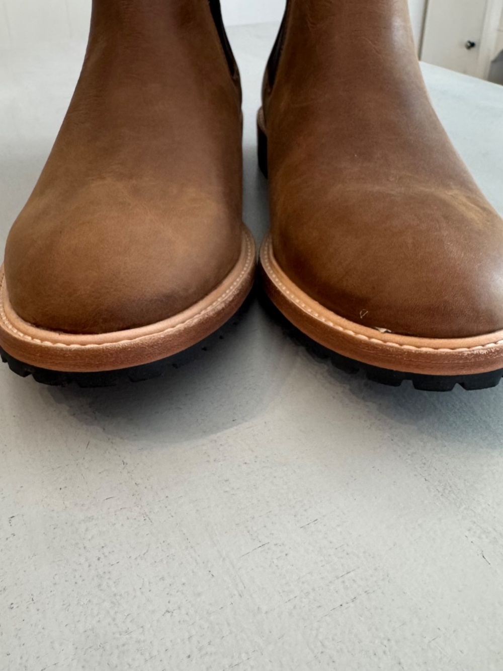 Nisolo Men's Marco Everyday Chelsea Leather Boots in Tobacco Sz 10.5 NIB - Picture 6 of 14